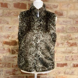 Guess faux fur reversible vest size S
